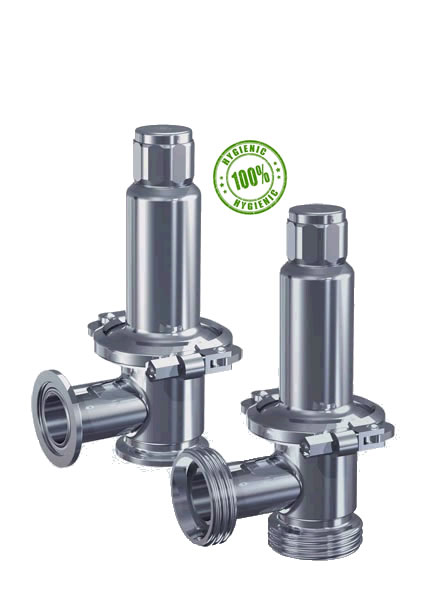 Safety fittings for hygienic applications